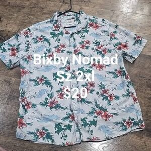 Bixby Nomad mens Hawaiian shirt sz 2xl